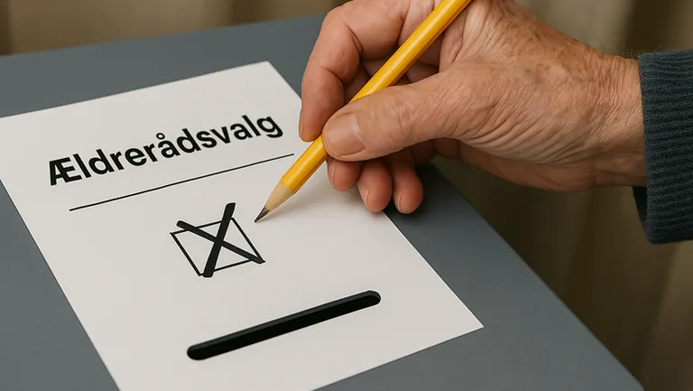 Stemmeseddel ift. ældrerådsvalget