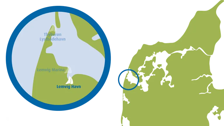 lemvig havn på kort